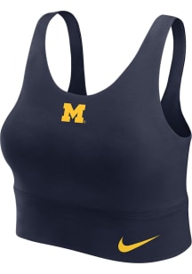 Nike Michigan Wolverines Womens Blue Longline Tank Top