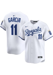 Maikel Garcia Nike Kansas City Royals Mens White Home Limited Baseball Jersey