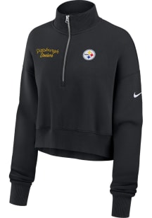 Nike Pittsburgh Steelers Womens Black Phoenix Qtr Zip