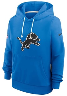 Nike Detroit Lions Womens Blue Sideline Hooded Sweatshirt