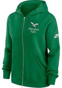Nike Philadelphia Eagles Womens Kelly Green Phoenix Long Sleeve Full Zip Jacket