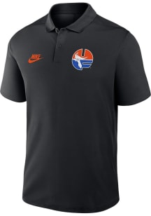 Nike Florida Gators Mens Black Victory Legacy Logo Short Sleeve Polo