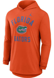 Nike Florida Gators Mens Orange Lightweight Jordan Classic Arch Long Sleeve Lightweight Hoodie