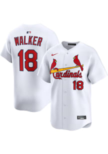 Jordan Walker Nike St Louis Cardinals Mens White Home Limited Baseball Jersey