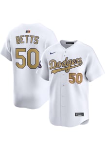 Mookie Betts Nike Los Angeles Dodgers Mens White 2024 World Series Champions Limited Baseball Jers..