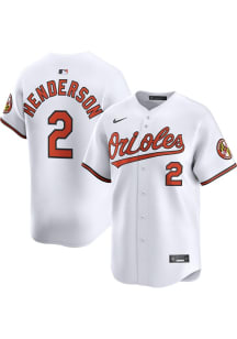Gunnar Henderson Nike Baltimore Orioles Mens White Home Limited Baseball Jersey