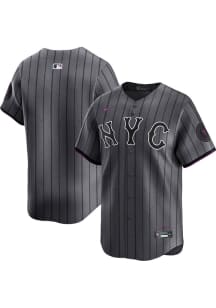 Nike New York Mets Mens Grey Blank City Connect Ltd Limited Baseball Jersey