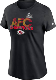Nike Kansas City Chiefs Womens Red 2024 Conference Champs Supplemental Short Sleeve T-Shirt