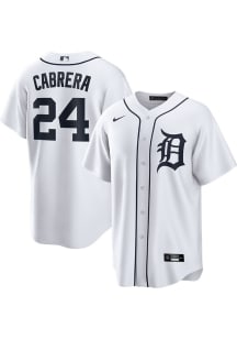 Miguel Cabrera Detroit Tigers Mens Replica Home Jersey - White
