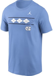 Nike North Carolina Tar Heels Light Blue Jordan Argyl Short Sleeve T Shirt