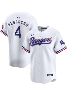 Joc Pederson Nike Texas Rangers Mens White Home 2024 Limited Baseball Jersey