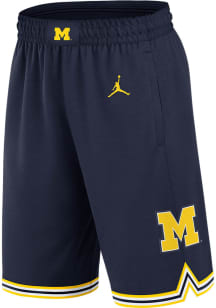 Nike Michigan Wolverines Mens Blue Jordan Basketball Shorts