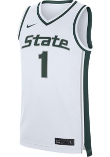 Nike Michigan State Spartans White Replica Jersey