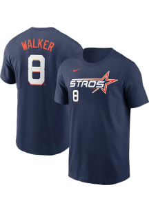 Christian Walker Houston Astros Navy Blue City Connect Short Sleeve Player T Shirt