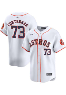Luis Contreras Nike Houston Astros Mens White Home 2024 Limited Baseball Jersey