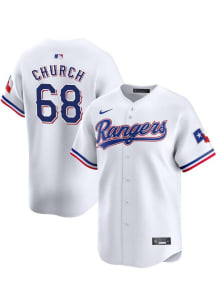 Marc Church Nike Texas Rangers Mens White Home 2024 Limited Baseball Jersey