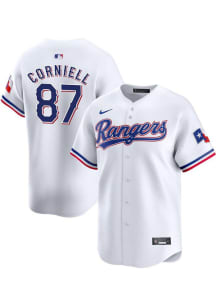 Jose Corniell Nike Texas Rangers Mens White Home 2024 Limited Baseball Jersey