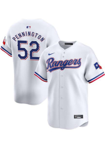 Walter Pennington Nike Texas Rangers Mens White Home 2024 Limited Baseball Jersey