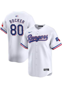 Kumar Rocker Nike Texas Rangers Mens White Home 2024 Limited Baseball Jersey