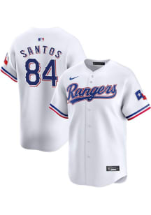 Winston Santos Nike Texas Rangers Mens White Home 2024 Limited Baseball Jersey