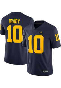 Tom Brady  Nike Michigan Wolverines Blue Football Game Football Jersey