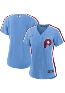 Philadelphia Phillies Womens Nike Replica Throwback Jersey - Light Blue