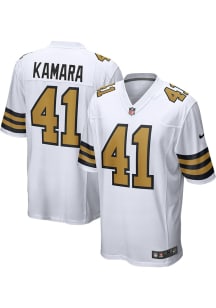 Alvin Kamara  Nike New Orleans Saints White Alternate Game Football Jersey