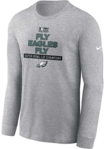 Nike Philadelphia Eagles Grey 2024 Super Bowl Champions Local Long Sleeve T Shirt