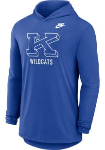 Nike Kentucky Wildcats Mens Blue Legacy Long Sleeve Lightweight Hoodie