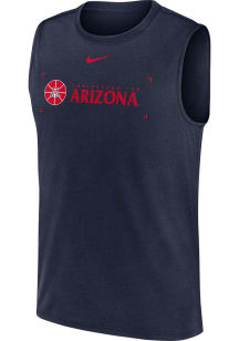 Nike Arizona Wildcats Mens Navy Blue DriFIT Legend Short Sleeve Tank Top
