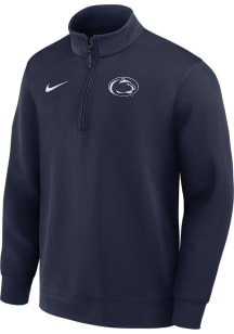 Nike Penn State Nittany Lions Mens Navy Blue DriFIT Coaches Long Sleeve Qtr Zip Pullover