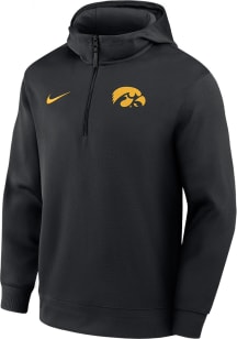 Nike Iowa Hawkeyes Mens Black DriFIT Half Zip Hood