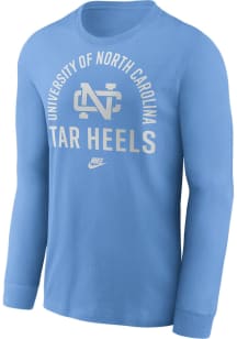 Nike North Carolina Tar Heels Light Blue Legacy Arched Logo Long Sleeve T Shirt