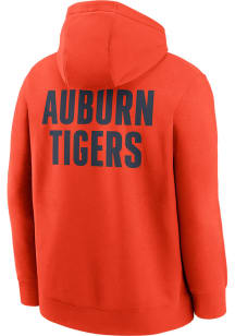 Nike Auburn Tigers Mens Orange Club Fleece Basketball Long Sleeve Hoodie