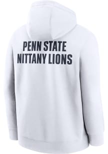 Nike Penn State Nittany Lions Mens White Club Fleece Basketball Long Sleeve Hoodie