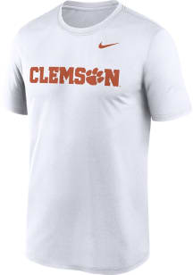 Nike Clemson Tigers White Legend Short Sleeve T Shirt