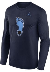 Nike North Carolina Tar Heels Navy Blue Jordan Legend Alternate Logo Long Sleeve T-Shirt
