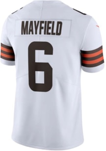 Baker Mayfield Nike Cleveland Browns Mens White ROAD Limited Football Jersey