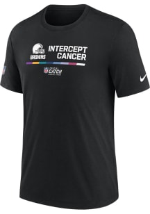 Nike Cleveland Browns Black CRUCIAL CATCH Short Sleeve T Shirt
