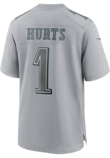 Jalen Hurts   Philadelphia Eagles Grey ATMOSPHERE Football Jersey