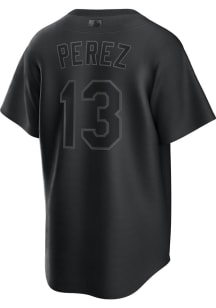 Salvador Perez Kansas City Royals Mens Replica Pitch Black Jersey - Black