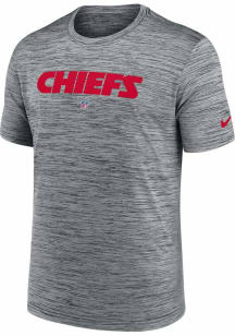 Nike Kansas City Chiefs Anthracite Sideline Team Velocity Short Sleeve T Shirt