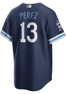 Salvador Perez Kansas City Royals Mens Replica City Connect Jersey - Navy Blue