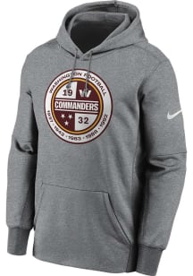 Nike Washington Commanders Mens Grey THERMA Hood