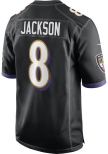 Lamar Jackson  Nike Baltimore Ravens Black Alternate Game Football Jersey