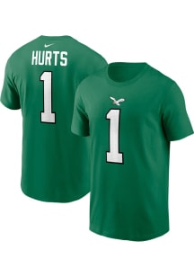 Jalen Hurts Philadelphia Eagles Kelly Green Player Short Sleeve Player T Shirt