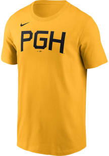 Nike Pittsburgh Pirates Gold City Connect Short Sleeve T Shirt