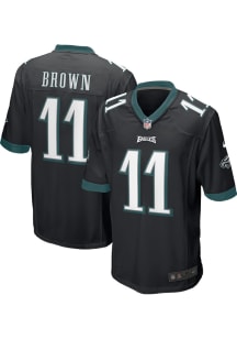 AJ Brown  Nike Philadelphia Eagles Black Alternate Game Football Jersey
