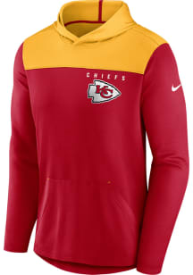 Nike Kansas City Chiefs Mens Red LIGHTWEIGHT Long Sleeve Lightweight Hoodie