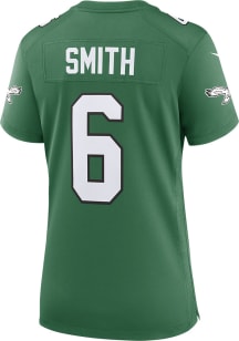 Devonta Smith  Nike Philadelphia Eagles Womens Kelly Green Alternate Game Football Jersey